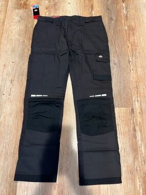 Dickies Flex Performance Workwear Regular Fit Cargo Work Pants Black 38x34